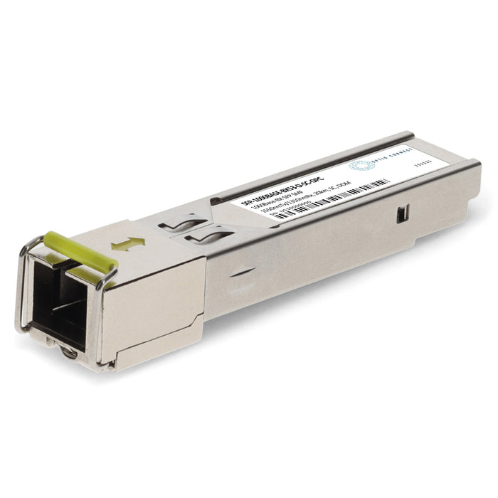 PacketFront® Compatible TAA 1000Base-BX SFP Transceiver (SMF, 1550nmTx/1310nmRx, 20km, SC, DOM)