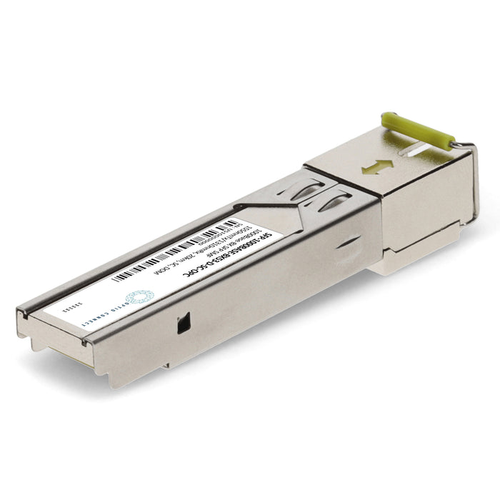 PacketFront® Compatible TAA 1000Base-BX SFP Transceiver (SMF, 1550nmTx/1310nmRx, 20km, SC, DOM)