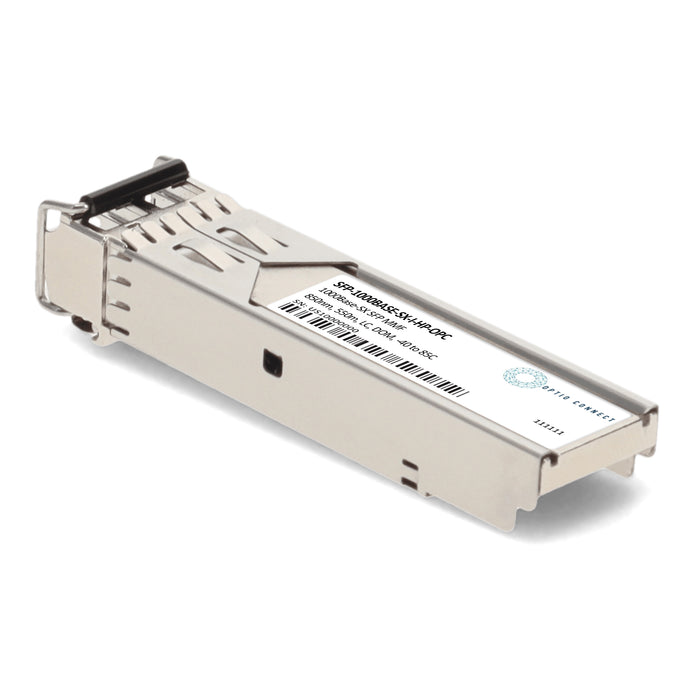 HP® Compatible TAA 1000Base-SX SFP Transceiver (MMF, 850nm, 550m, LC, DOM, -40 to 85C)