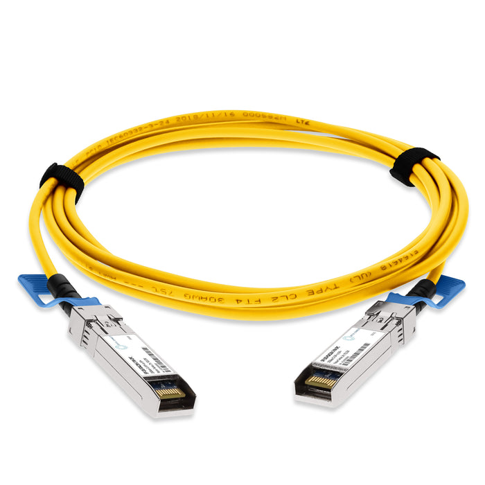 Cisco Compatible TAA 10GBase-CU SFP+ Yellow Direct Attach Cable (Passive Twinax, 2m)