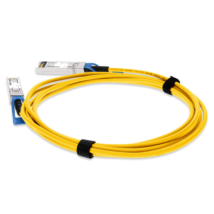 Cisco Compatible TAA 10GBase-CU SFP+ Yellow Direct Attach Cable (Passive Twinax, 3m)