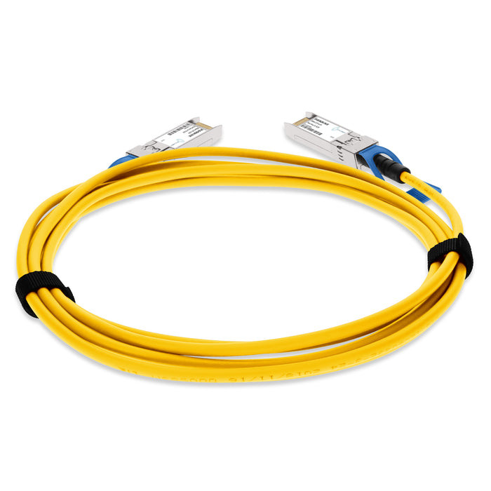 Cisco Compatible TAA 10GBase-CU SFP+ Yellow Direct Attach Cable (Passive Twinax, 3m)