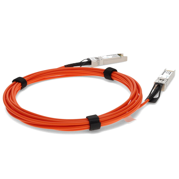 MSA and TAA Compliant 10GBase-AOC SFP+ to SFP+ Orange Active Optical Cable (850nm, MMF, 3.5m)