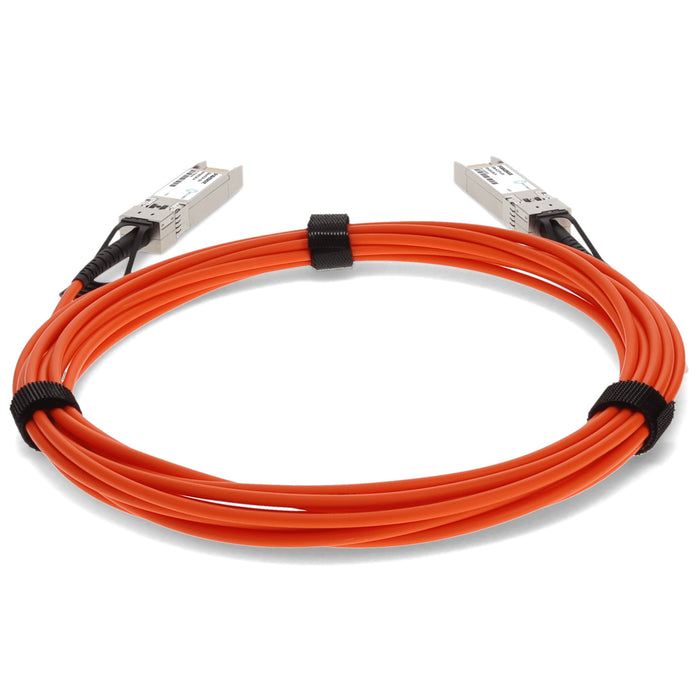 MSA and TAA Compliant 10GBase-AOC SFP+ to SFP+ Orange Active Optical Cable (850nm, MMF, 3m)