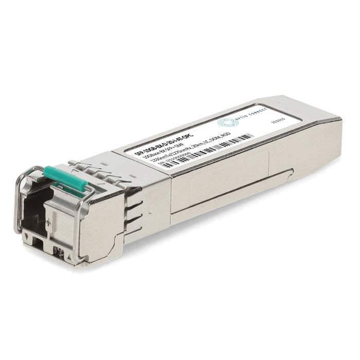 ADTRAN® Compatible TAA 10GBase-BX SFP+ Transceiver (SMF, 1330nmTx/1270nmRx, 20km, LC, DOM, -40 to 85C)