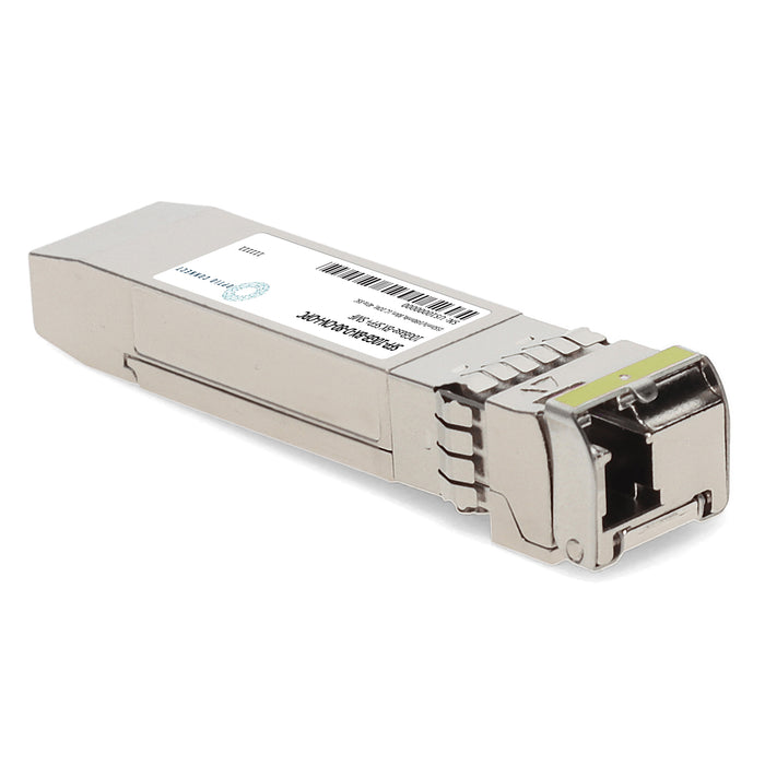 Ciena® Compatible TAA 10GBase-BX SFP+ Transceiver (SMF, 1550nmTx/1490nmRx, 80km, LC, DOM, -40 to 85C)