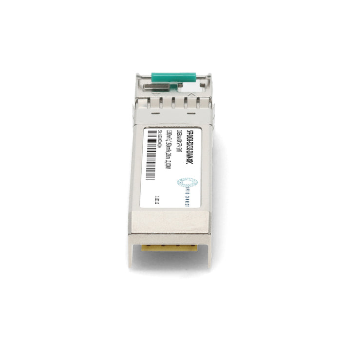 Mikrotik® Compatible TAA 10GBase-BX SFP+ Transceiver (SMF, 1330nmTx/1270nmRx, 20km, LC, DOM)