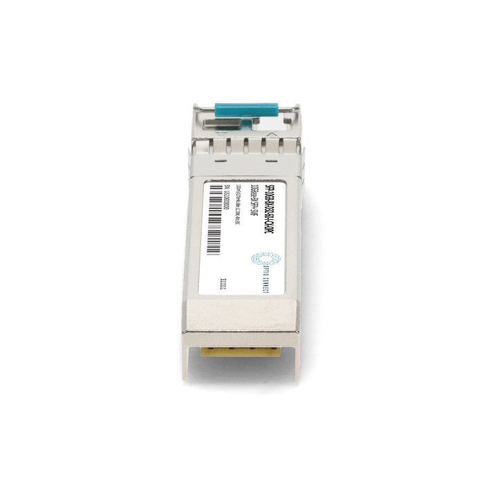 Calix® Compatible TAA 10GBase-BX SFP+ Transceiver (SMF, 1330nmTx/1270nmRx, 60km, LC, DOM, -40 to 85C)