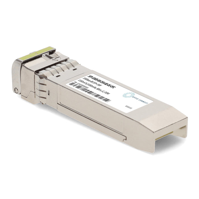 Dell® Compatible TAA 10GBase-BX SFP+ Transceiver (SMF, 1550nmTx/1490nmRx, 80km, LC, DOM)