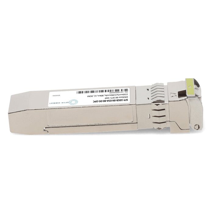 Dell® Compatible TAA 10GBase-BX SFP+ Transceiver (SMF, 1550nmTx/1490nmRx, 80km, LC, DOM)