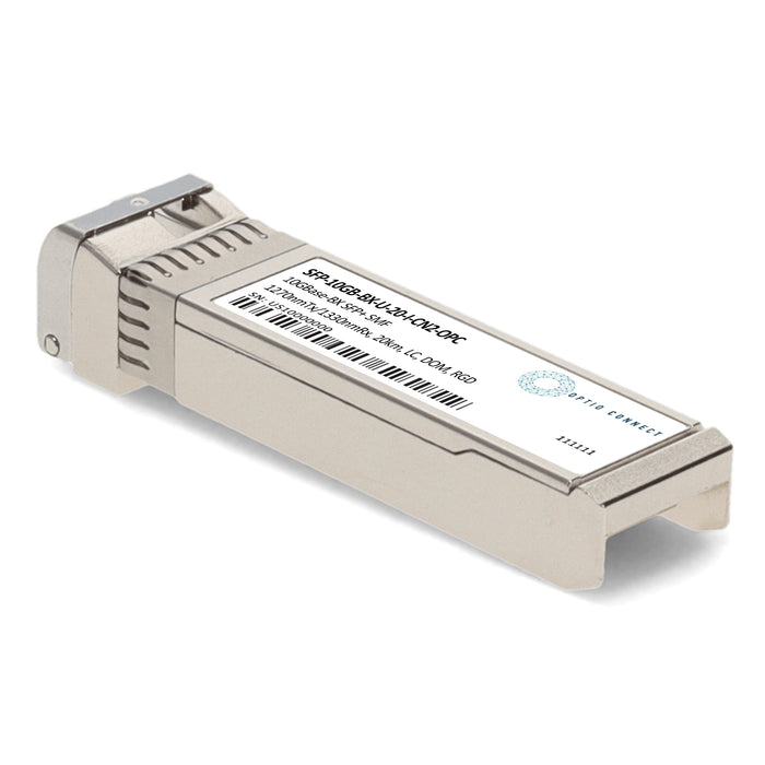 Ciena® Compatible TAA 10GBase-BX SFP+ Transceiver (SMF, 1270nmTx/1330nmRx, 20km, LC, DOM, -40 to 85C)