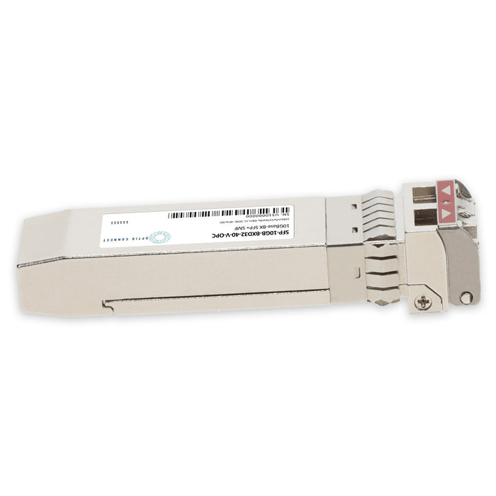 MSA and TAA 10GBase-BX SFP+ Transceiver (SMF, 1330nmTx/1270nmRx, 40km, LC, DOM, -40 to 95C)