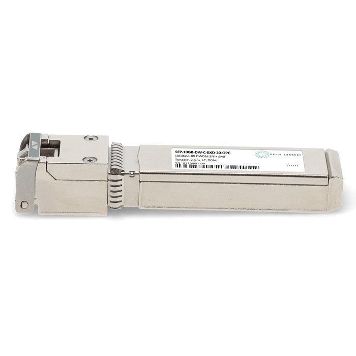 MSA and TAA 10G-BX DWDM 100GHz Multi-rate Multi-band SFP+ Transceiver (SMF, 20km, Primary, DOM)