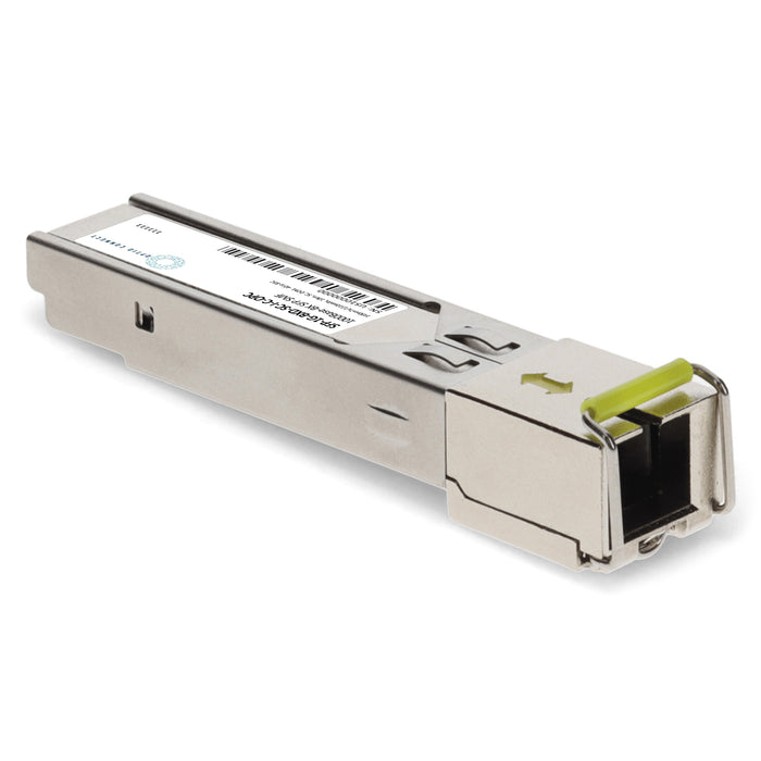 Cisco® Compatible TAA 1000Base-BX SFP Transceiver (SMF, 1490nmTx/1310nmRx, 10km, SC, DOM, -40 to 85C)
