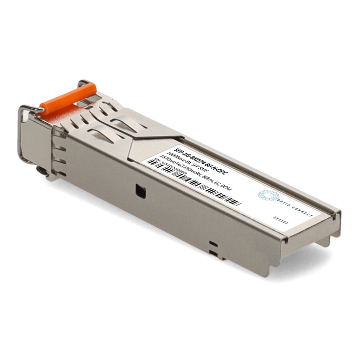 Alcatel-Lucent Nokia® Compatible TAA 1000Base-BX SFP Transceiver (SMF, 1570nmTx/1490nmRx, 80km, LC, DOM)