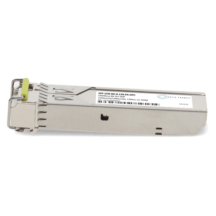 Extreme Networks® Compatible TAA 1000Base-BX SFP Transceiver (SMF, 1550nmTX/1490nmRX, 120km, LC, DOM)