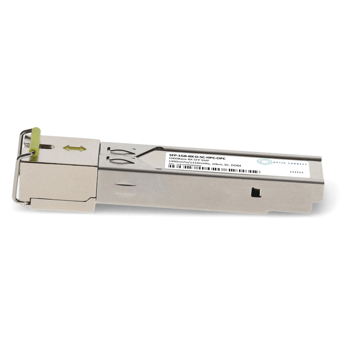 HP® Compatible TAA 1000Base-BX SFP Transceiver (SMF, 1490nmTx/1310nmRx, 10km, SC, DOM)