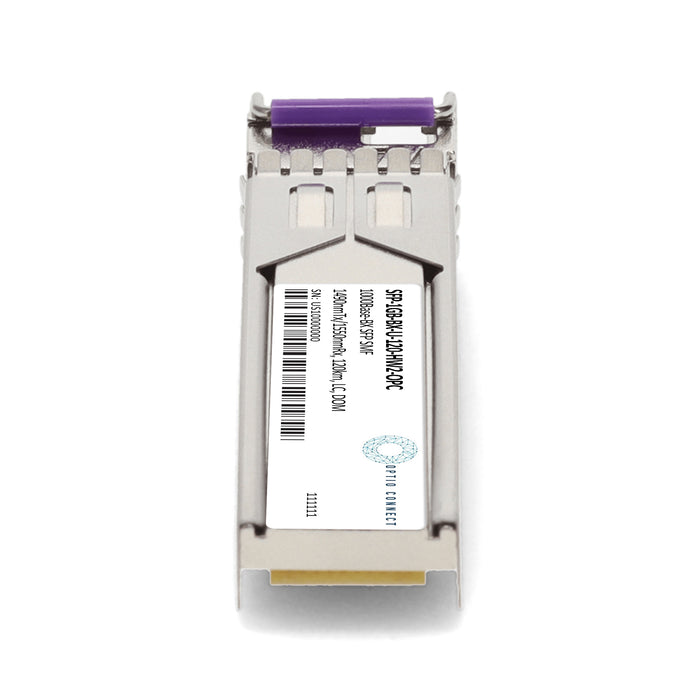 Huawei® Compatible TAA 1000Base-BX SFP Transceiver (SMF, 1490nmTX/1550nmRX, 120km, LC, DOM)