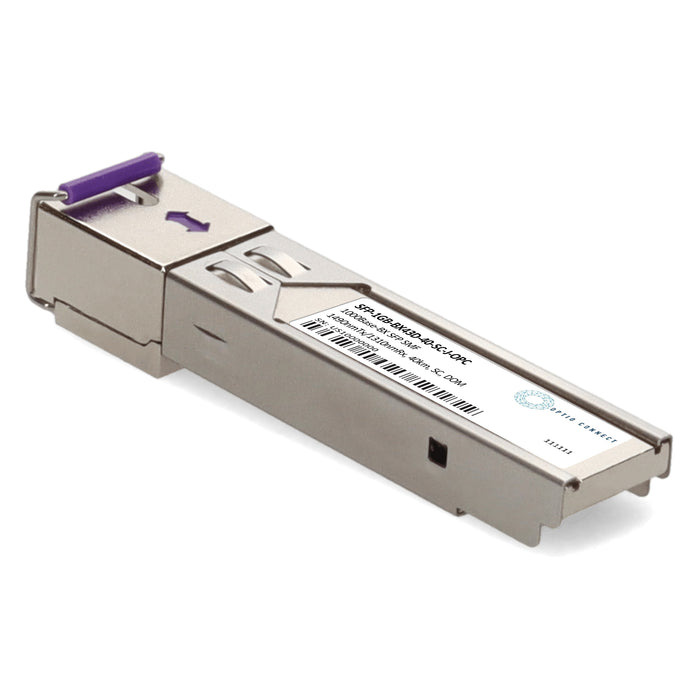 Juniper Networks® Compatible TAA 1000Base-BX SFP Transceiver (SMF, 1490nmTx/1310nmRx, 40km, SC, DOM)