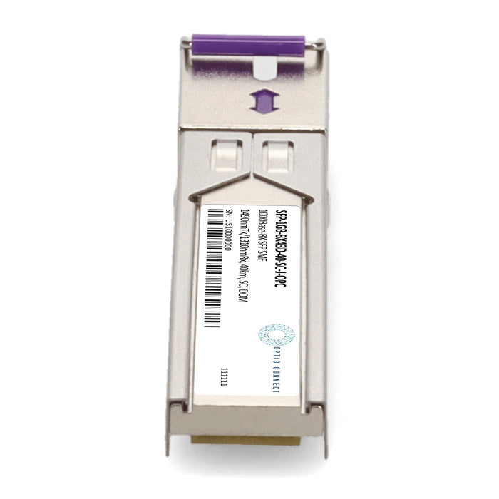 Juniper Networks® Compatible TAA 1000Base-BX SFP Transceiver (SMF, 1490nmTx/1310nmRx, 40km, SC, DOM)
