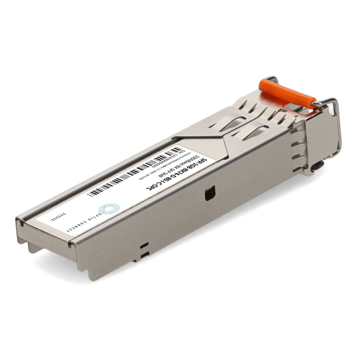 Cisco® Compatible TAA 1000Base-BX SFP Transceiver (SMF, 1570nmTx/1490nmRx, 80km, LC, DOM, -40 to 85C)