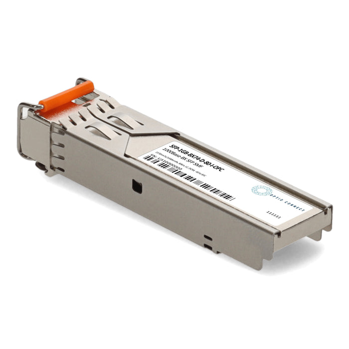 MSA and TAA 1000Base-BX SFP Transceiver (SMF, 1570nmTx/1490nmRx, 80km, LC, DOM, -40 to 85C)