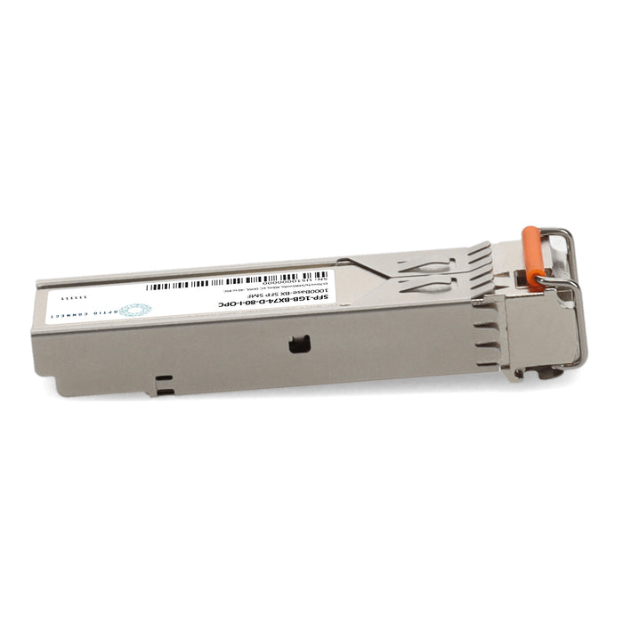 MSA and TAA 1000Base-BX SFP Transceiver (SMF, 1570nmTx/1490nmRx, 80km, LC, DOM, -40 to 85C)