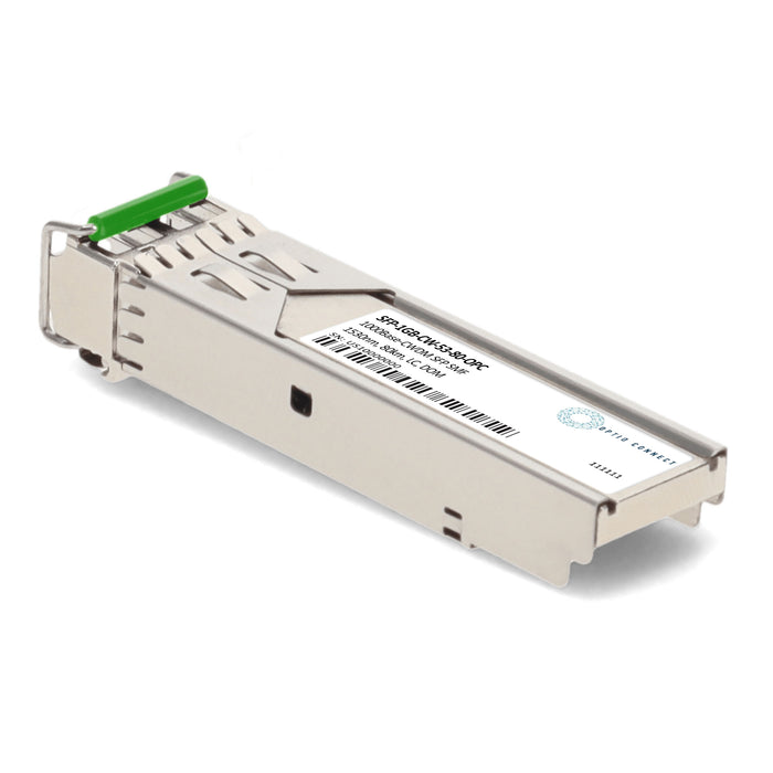 MSA and TAA 1000Base-CWDM SFP Transceiver (SMF, 1530nm, 80km, LC, DOM)