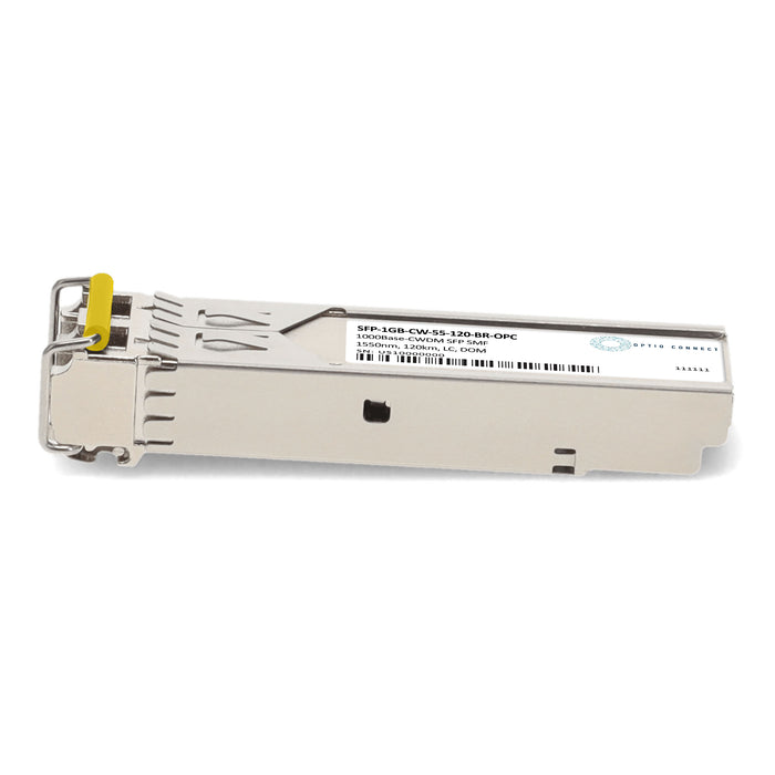 Brocade® (Formerly) Compatible TAA 1000Base-CWDM SFP Transceiver (SMF, 1550nm, 120km, LC, DOM)