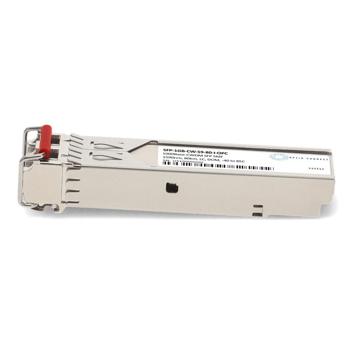 MSA and TAA 1000Base-CWDM SFP Transceiver (SMF, 1590nm, 80km, LC, DOM, -40 to 85C)