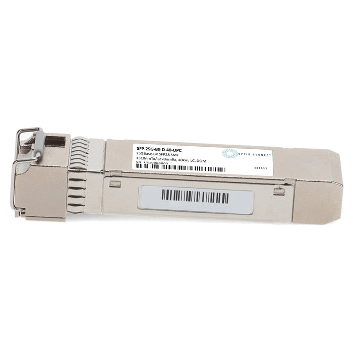 Cisco® SFP-25G-BX-D-40 Compatible TAA 25GBase-BX SFP28 Transceiver (SMF, 1310nmTx/1270nmRx, 40km, LC, DOM)