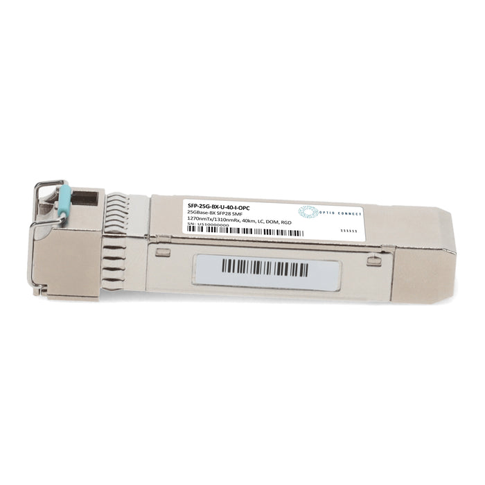 Cisco® SFP-25G-BX-U-40-I Compatible TAA 25GBase-BX SFP28 Transceiver (SMF, 1270nmTx/1310nmRx, 40km, LC, DOM, -40 to 85C)