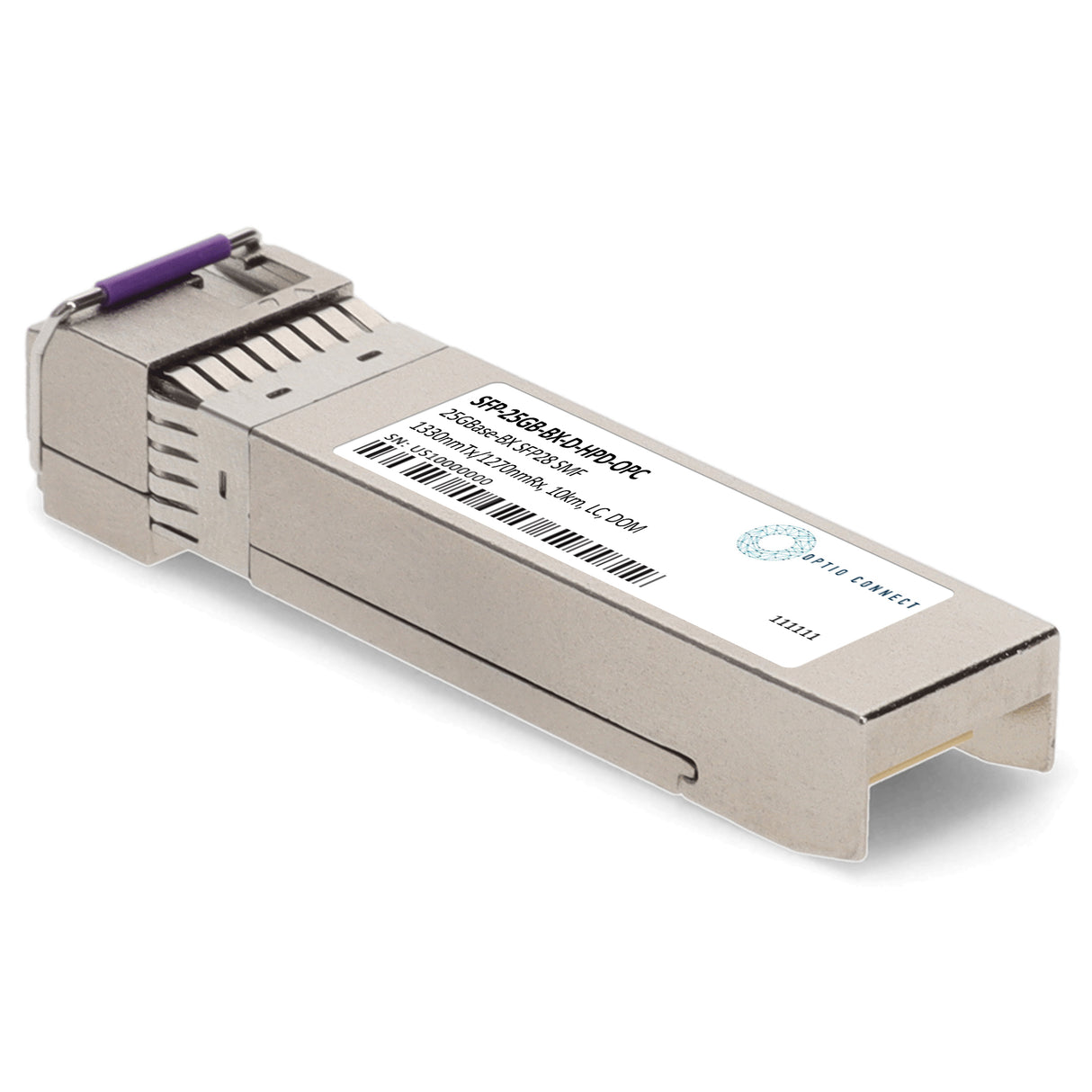 HP® Compatible TAA 25GBase-BX SFP28 Transceiver (SMF, 1330nmTx/1270nmRx, 10km, LC, DOM)