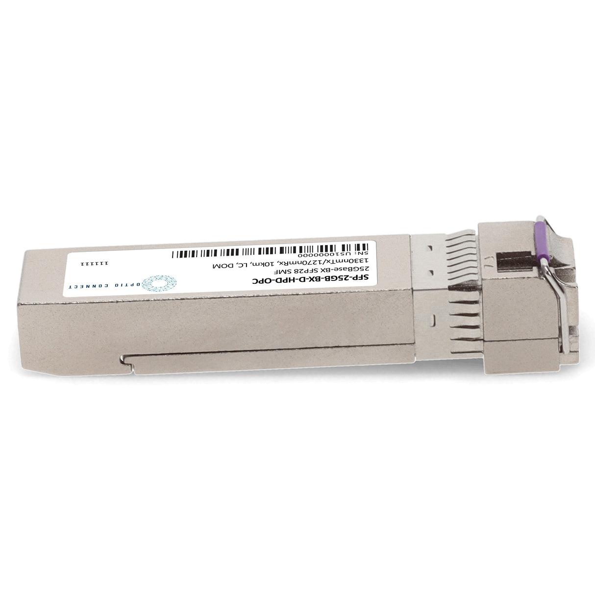 HP® Compatible TAA 25GBase-BX SFP28 Transceiver (SMF, 1330nmTx/1270nmRx, 10km, LC, DOM)