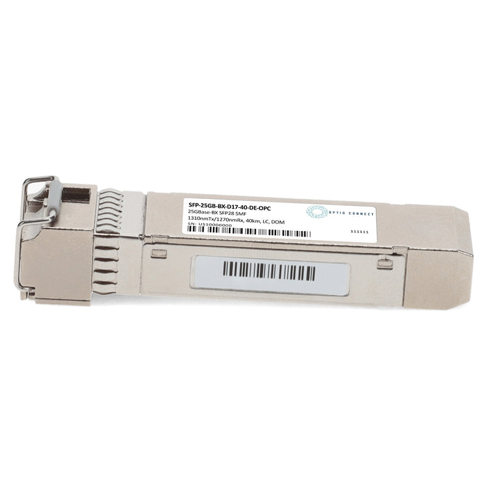 Dell® Compatible TAA 25GBase-BX SFP28 Transceiver (SMF, 1310nmTx/1270nmRx, 40km, LC, DOM)
