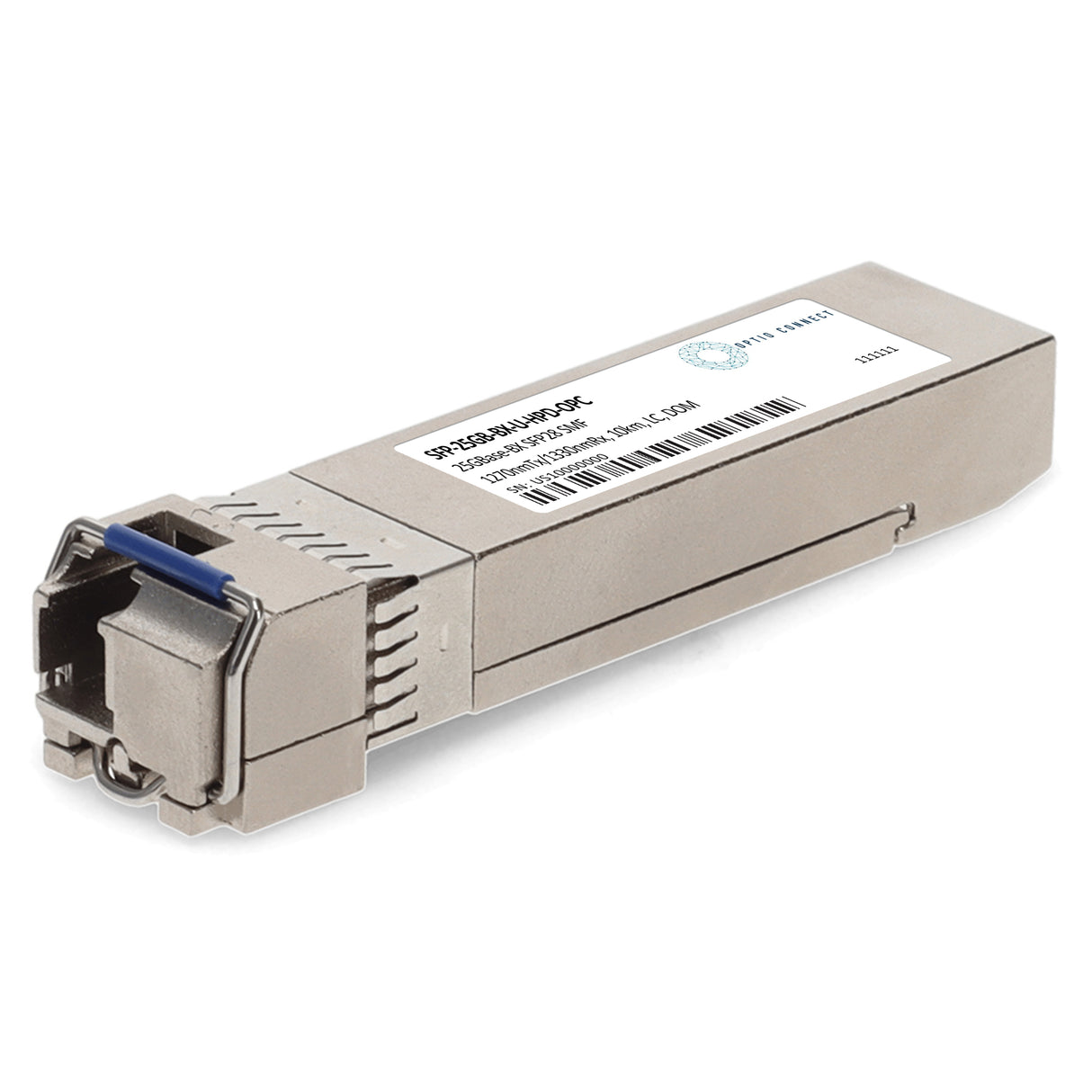 HP® Compatible TAA 25GBase-BX SFP28 Transceiver (SMF, 1270nmTx/1330nmRx, 10km, LC, DOM)