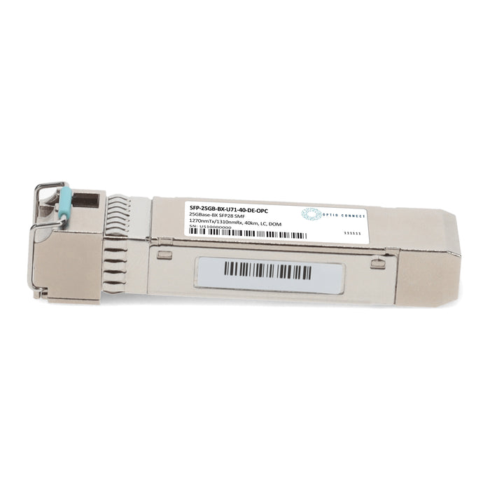 Dell® Compatible TAA 25GBase-BX SFP28 Transceiver (SMF, 1270nmTx/1310nmRx, 40km, LC, DOM)
