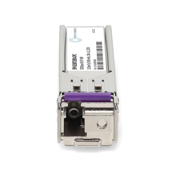Juniper Networks® SFP-GE10KT13R14 Compatible TAA 1000Base-BX SFP Transceiver (SMF, 1310nmTx/1490nmRx, 10km, LC, DOM)