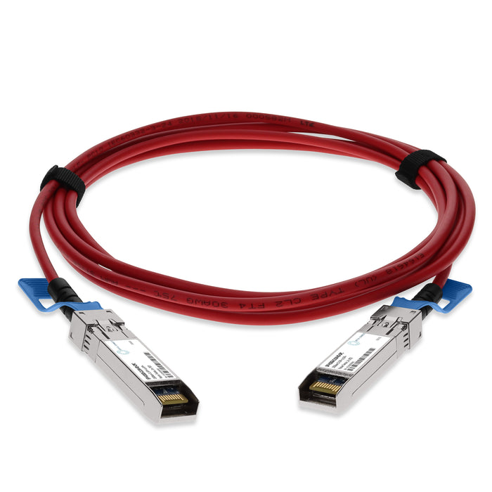 Cisco SFP-H10GB-CU1M Compatible TAA Compliant 10GBase-CU SFP+ Red Direct Attach Cable (Passive Twinax, 1m)