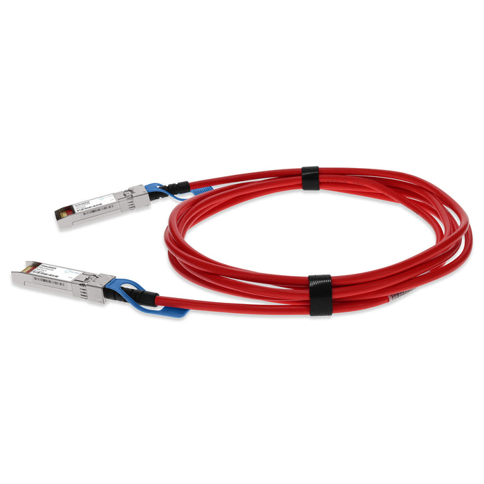 Cisco SFP-H25G-CU3M Compatible TAA Compliant 25GBase-CU SFP28 to SFP28 Red Direct Attach Cable (Passive Twinax, 5m)