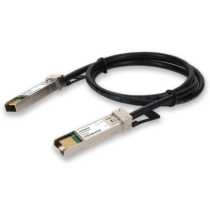 MSA and TAA 50GBase-CU SFP-DD to SFP-DD Direct Attach Cable (Passive Twinax, 1m, 30AWG)
