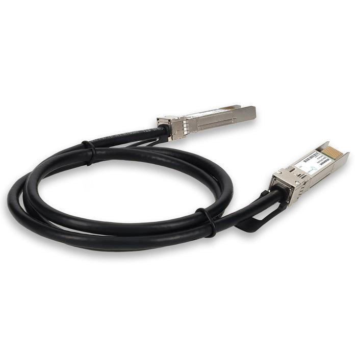 MSA and TAA 50GBase-CU SFP-DD to SFP-DD Direct Attach Cable (Passive Twinax, 2m, 30AWG)