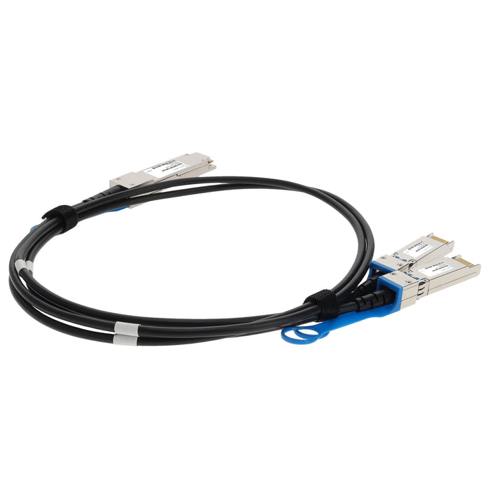 Solarflare SOLR-QSFP2SFP-1MP Compatible TAA Compliant 20GBase-CU QSFP+ to 2xSFP+ Direct Attach Cable (Passive Twinax, 1m)