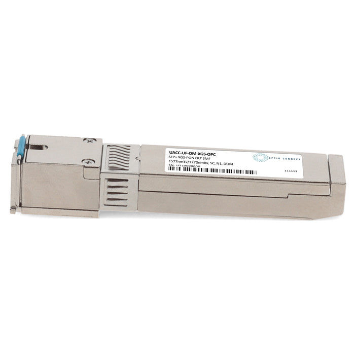 Ubiquiti® UACC-UF-OM-XGS Compatible TAA 10GBs XGS-PON OLT Transceiver with Burst Mode (SMF, 1577nmTx/1270nmRx, SC, N1, DOM)