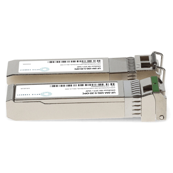 10 Pair of Ubiquiti UF-SM-10G-S-20 Compatible TAA 10GBase-BX SFP+ Transceiver (SMF, 1270nmTx/1330nmRx and 1330nmTx/1270nmRx, 10km, LC, DOM)
