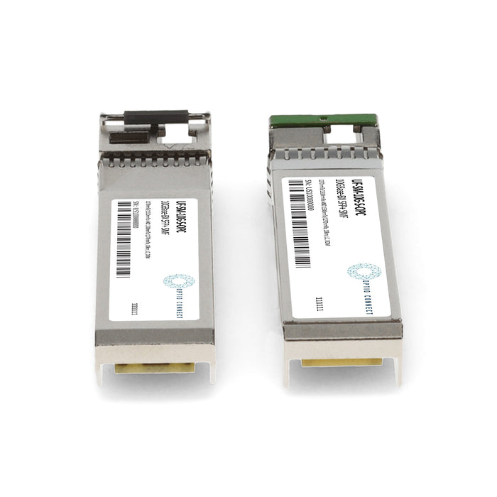 1 Pair of Ubiquiti® UF-SM-10G-S Compatible TAA 10GBase-BX SFP+ Transceiver (SMF, 1270nmTx/1330nmRx and 1330nmTx/1270nmRx, 10km, LC, DOM)