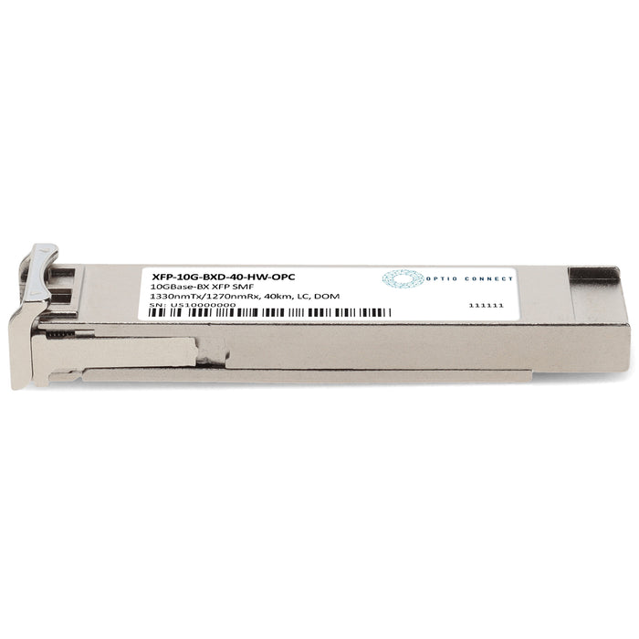 Huawei® Compatible TAA Compliant 10GBase-BX XFP Transceiver (SMF, 1330nmTx/1270nmRx, 40km, LC, DOM)
