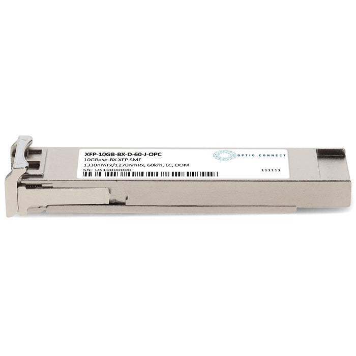 Juniper Networks® Compatible TAA 10GBase-BX XFP Transceiver (SMF, 1330nmTx/1270nmRx, 60km, LC, DOM)