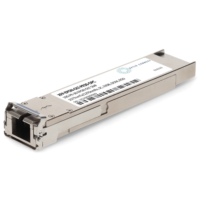 MSA and TAA 10GBase-OLT XFP Transceiver (SMF, 1577nmTx/1270nmRx, 20km, SC, DOM)