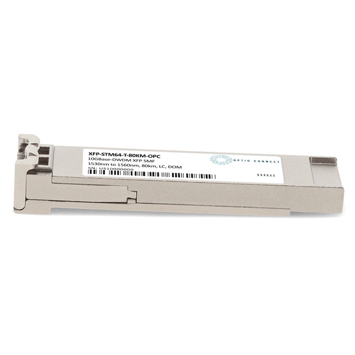Huawei® XFP-STM64-T-80KM Compatible TAA 10GBase-DWDM XFP Transceiver (SMF, 80km, LC, DOM)